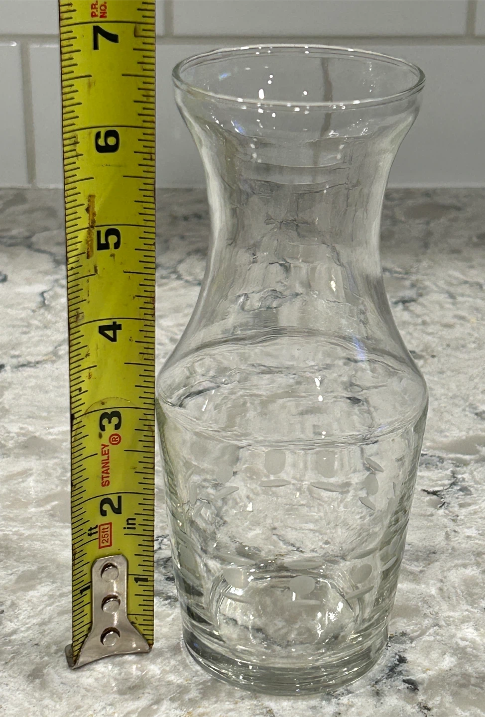 Clear Glass Vase - 6.5" Tall - photo 4