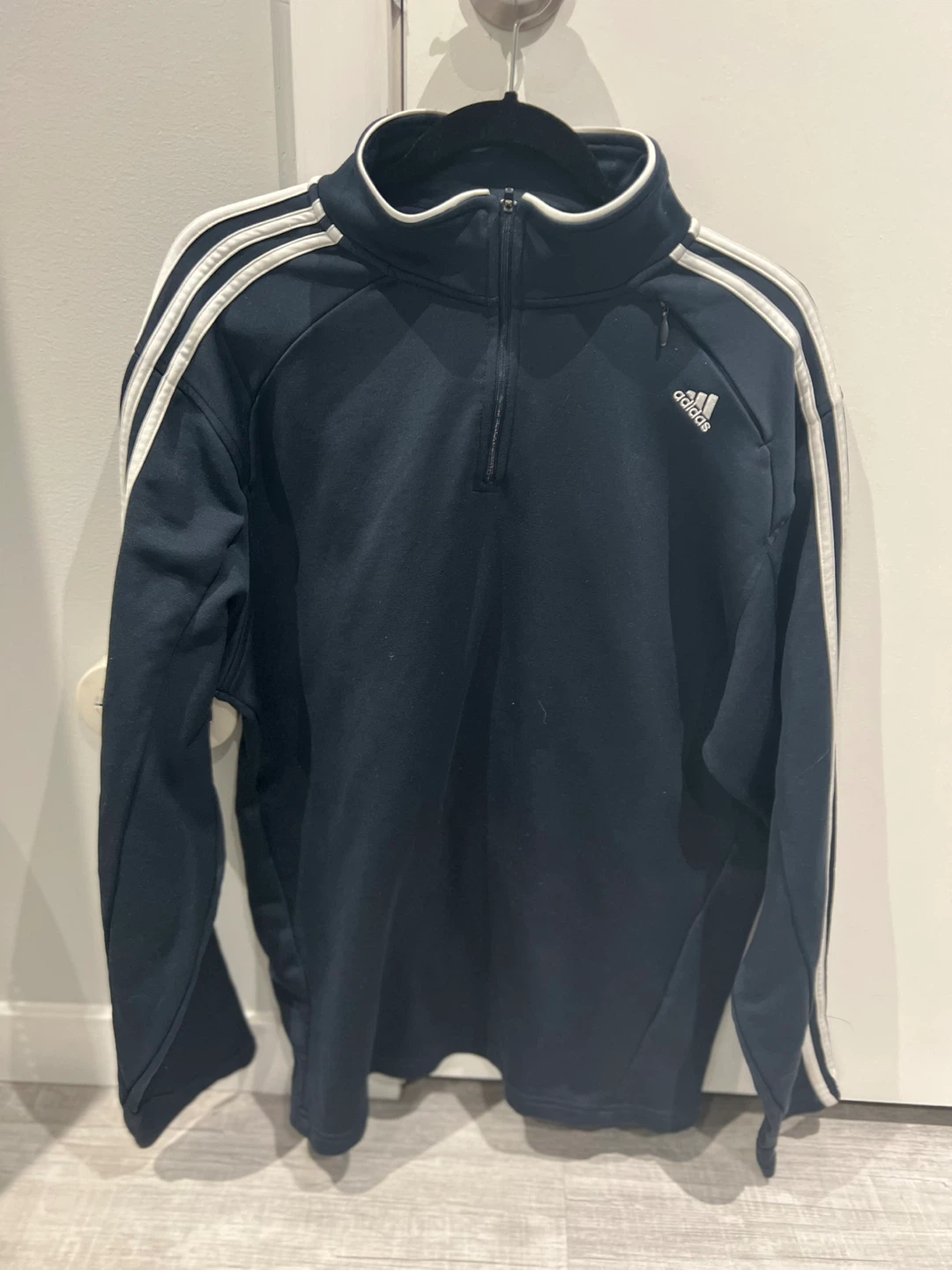 Adidas 1/4 Zip Pullover - Navy Blue