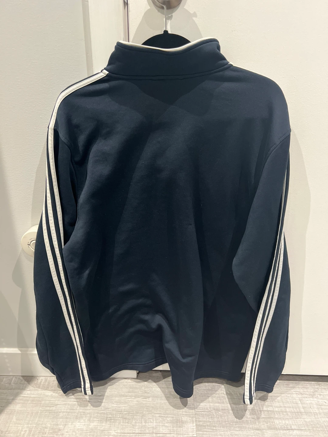 Adidas 1/4 Zip Pullover - Navy Blue - photo 2