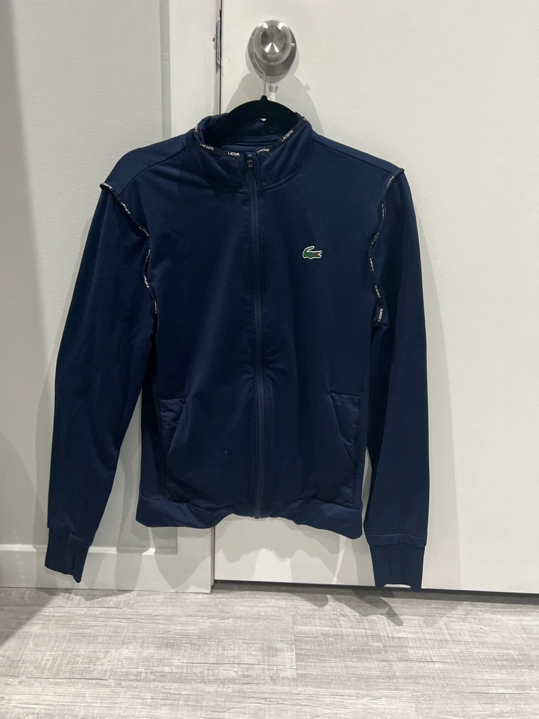 Lacoste Navy Blue Zip-Up Jacket