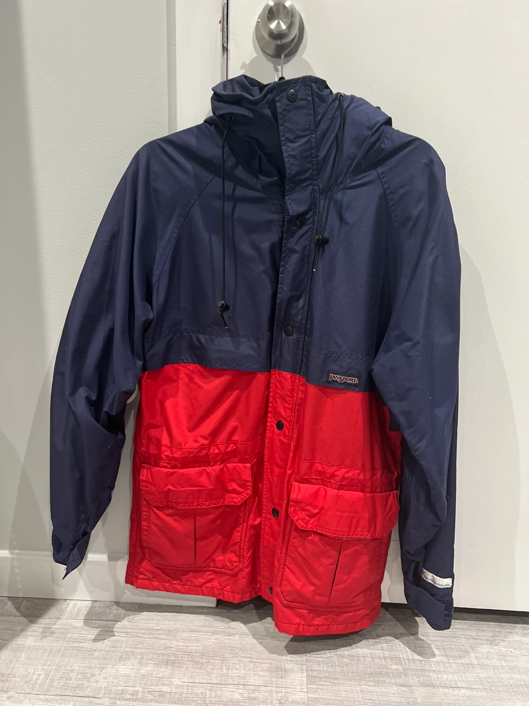 JanSport Navy & Red Rain Jacket