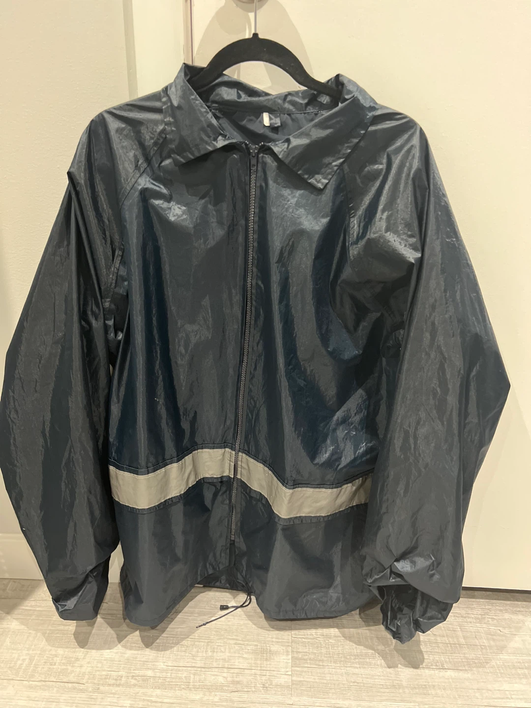 Navy Blue Rain Jacket