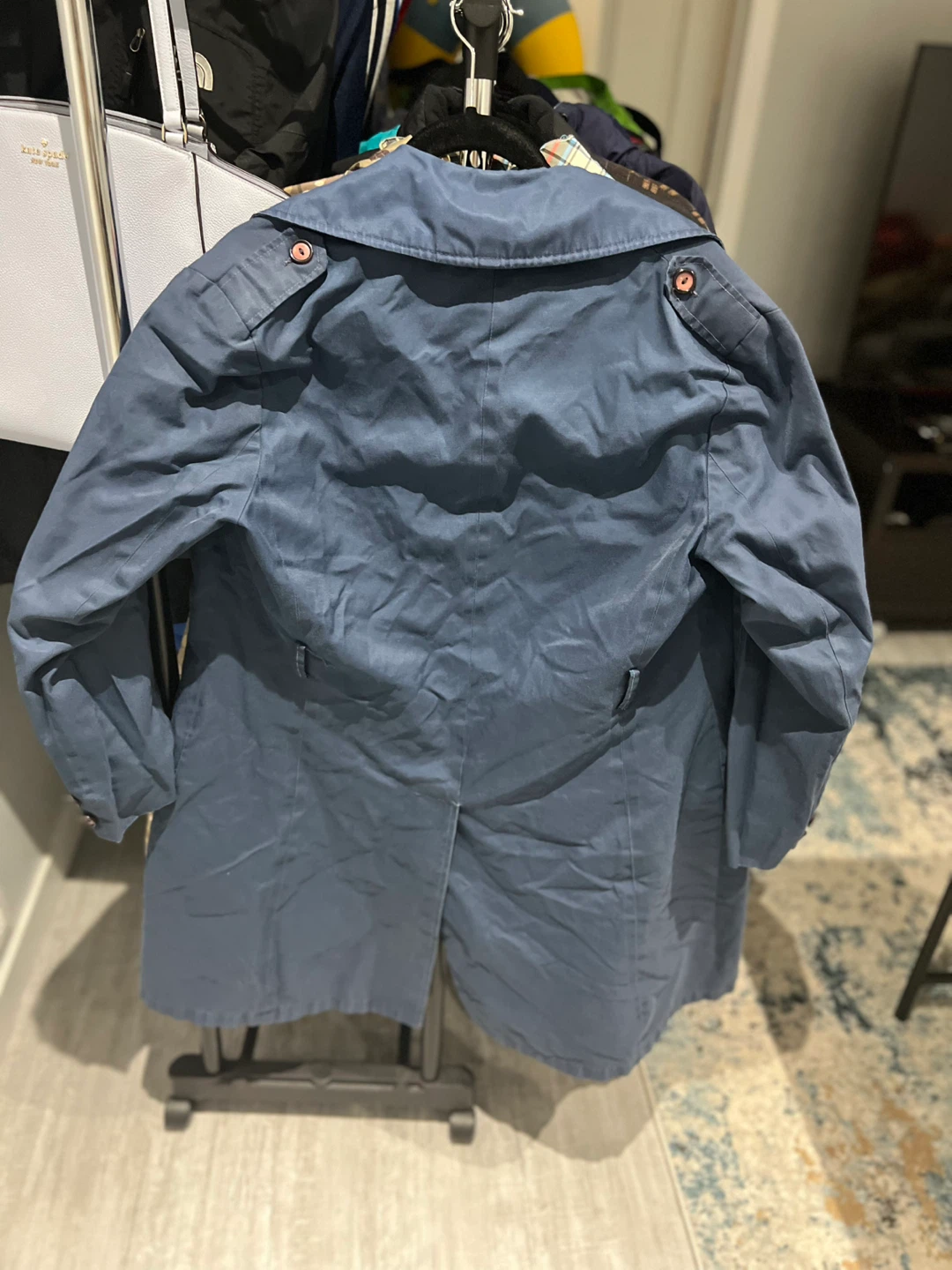 Vintage King Louie Blue Trench Coat - photo 2