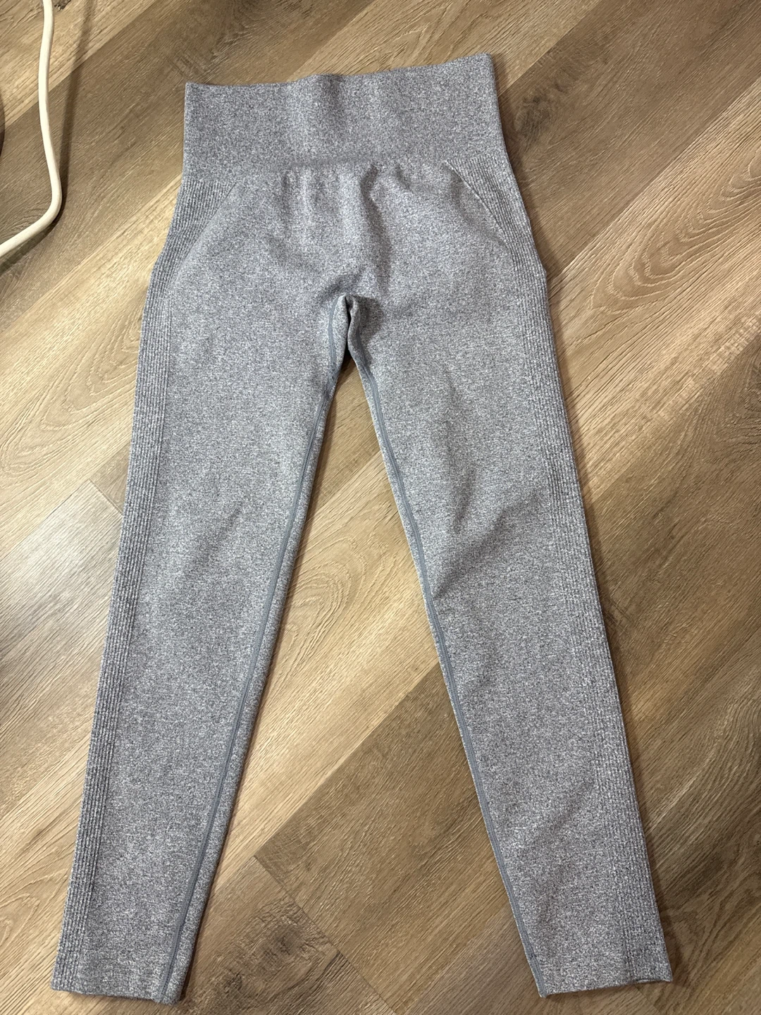 Gray High Waist Workout Leggings - Size M