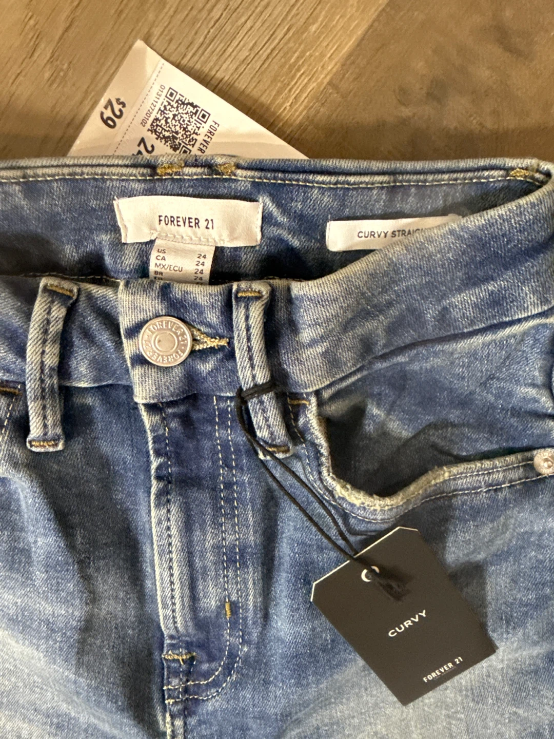 New Forever 21 Curvy Straight Jeans - Size 24 - photo 3