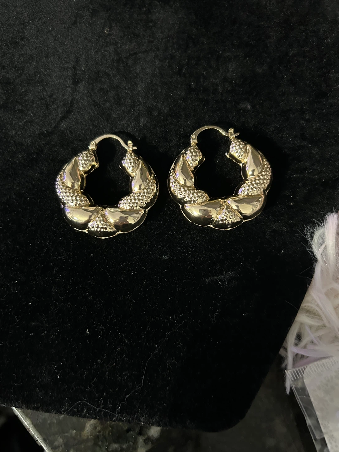 Gold Tone Hoop Earrings
