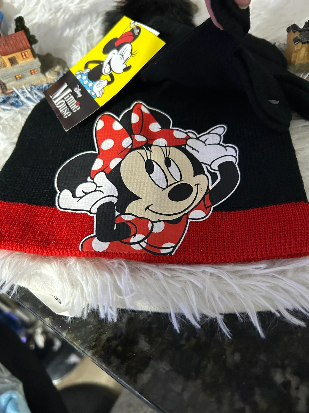 New Disney Minnie Mouse Hat and Glove Set - photo 5