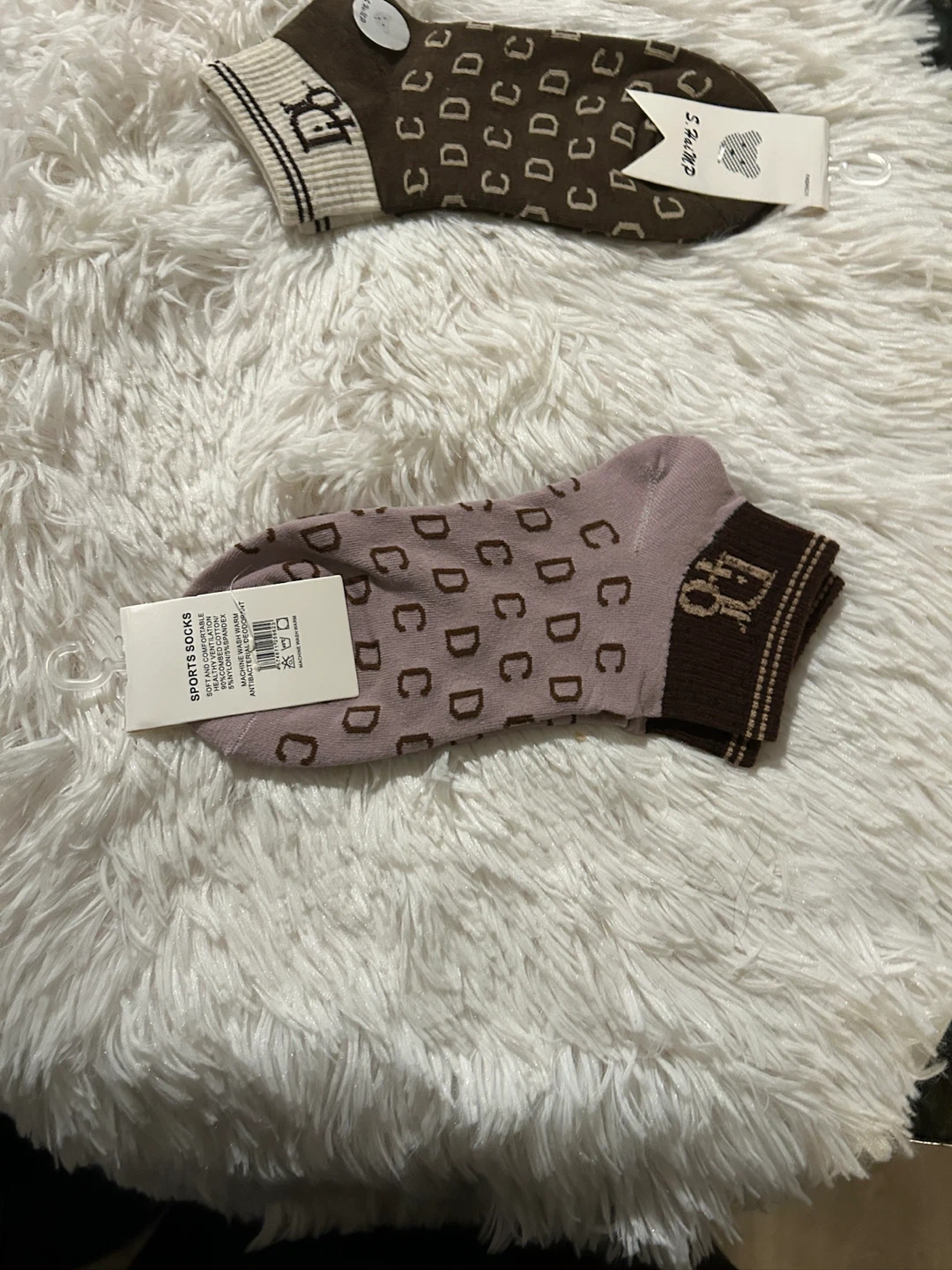 New Sports Socks - Brown & Lilac - photo 3