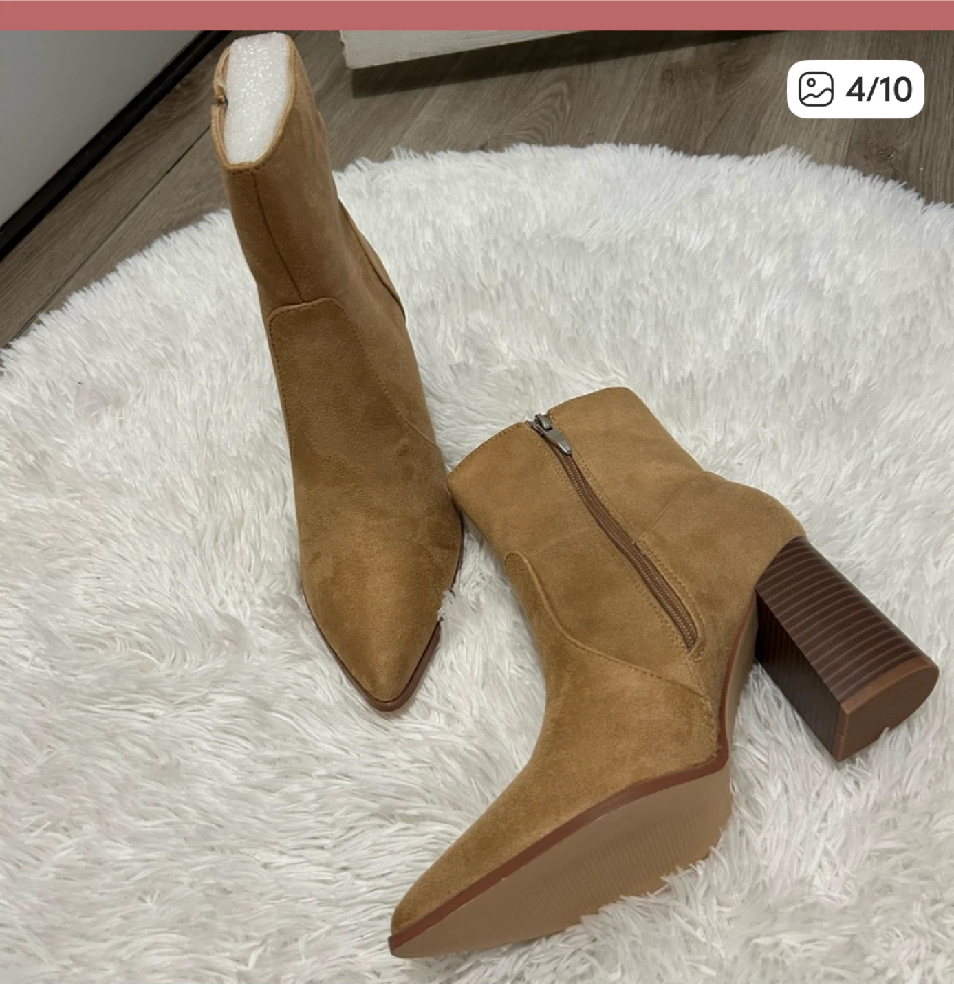 Brown Heeled Ankle Boots