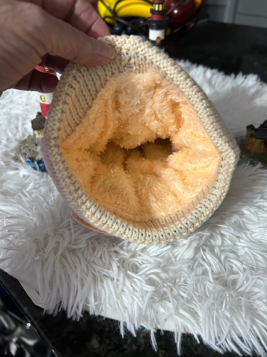 Knitted Beanie with Pom Pom - photo 3
