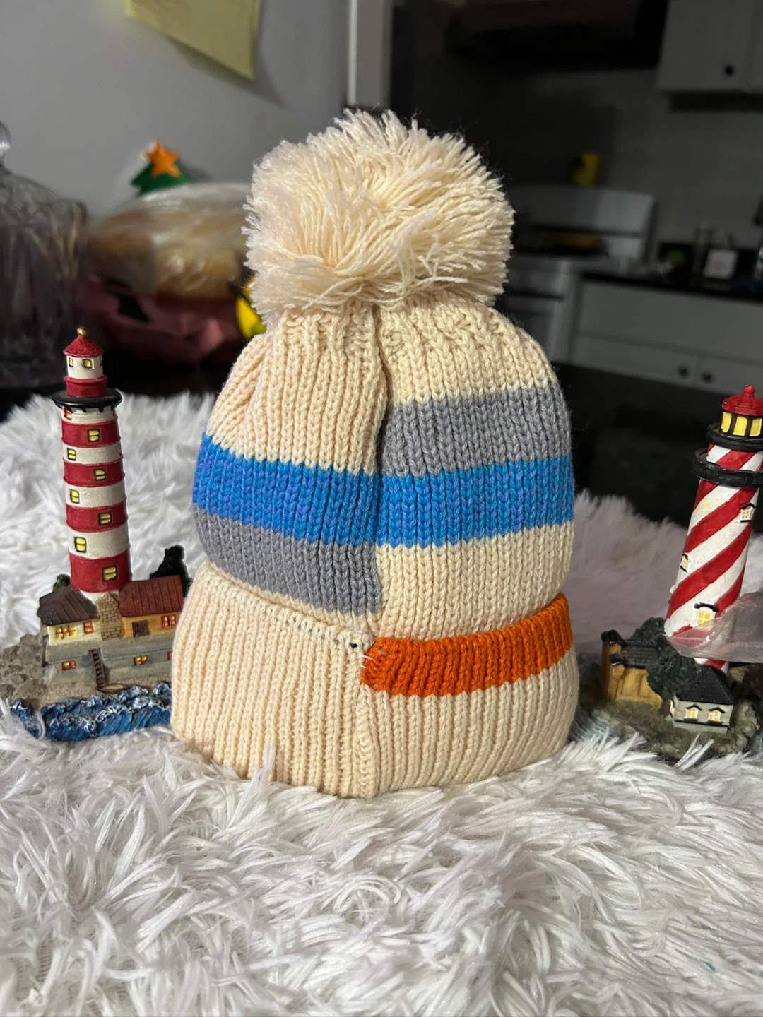 Knitted Beanie with Pom Pom - photo 2