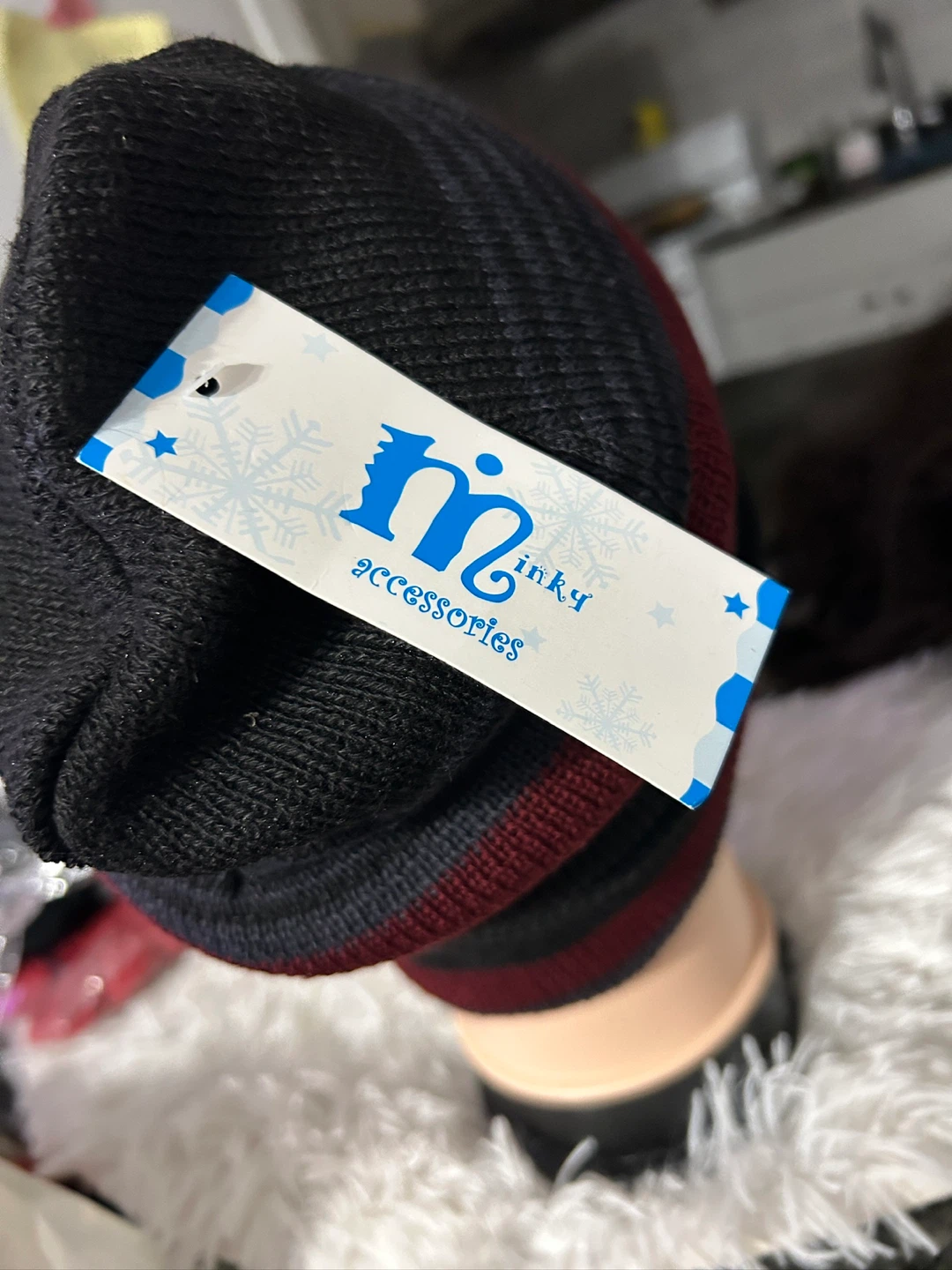 Minky Accessories Striped Beanie - New - photo 3