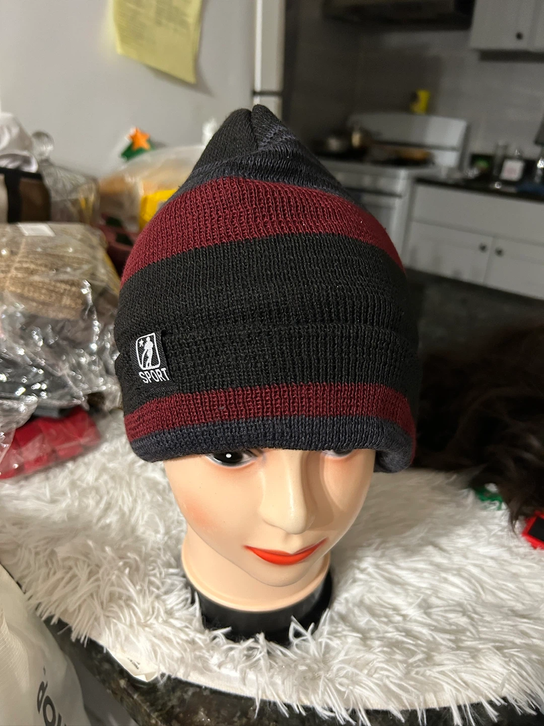 Minky Accessories Striped Beanie - New