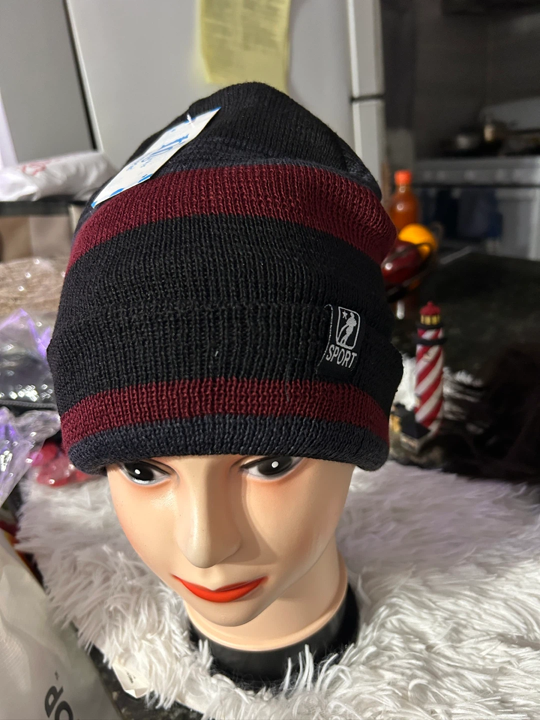 Minky Accessories Striped Beanie - New - photo 2