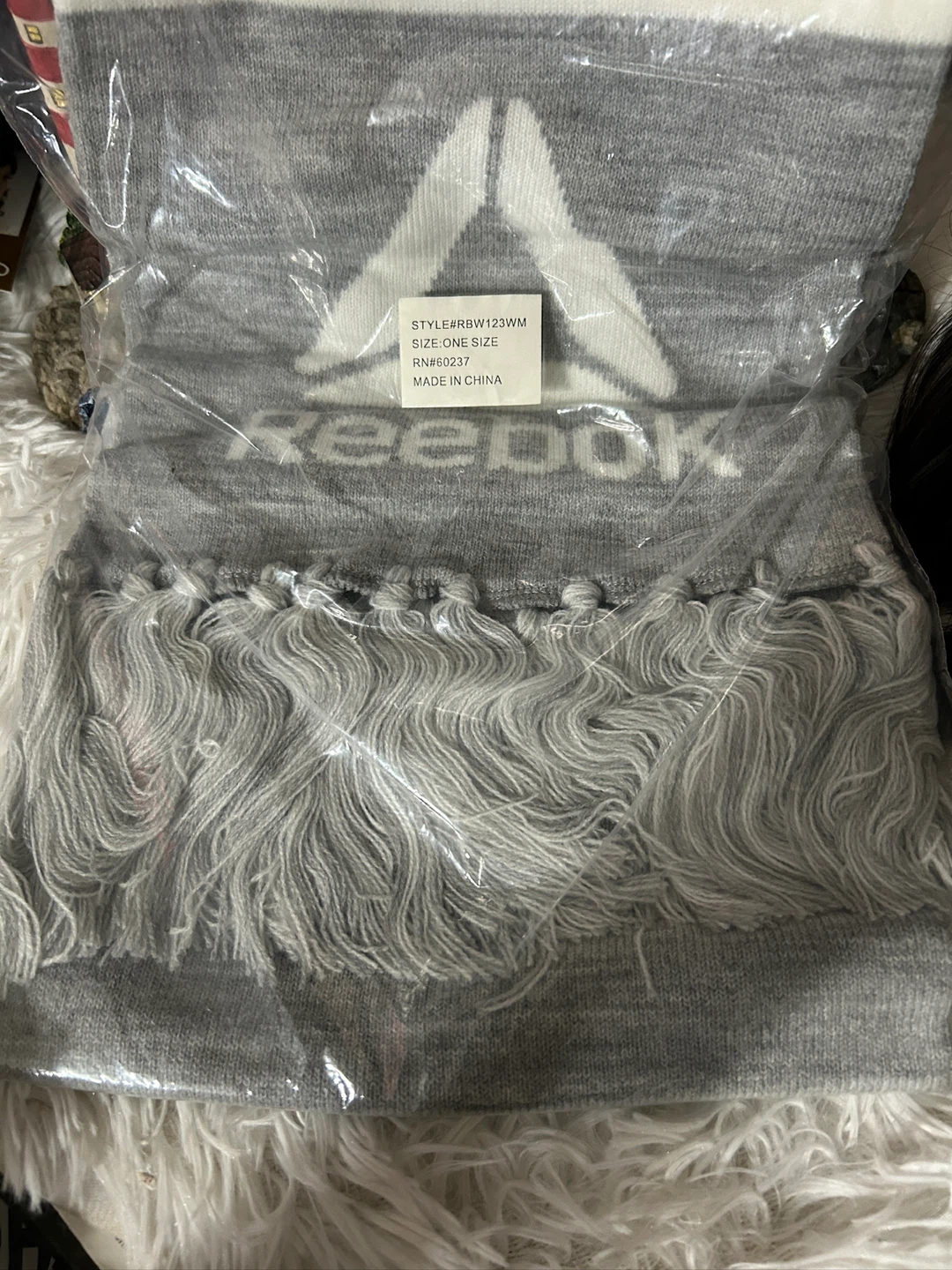 New Reebok Scarf - OSFM - Light Gray - photo 3