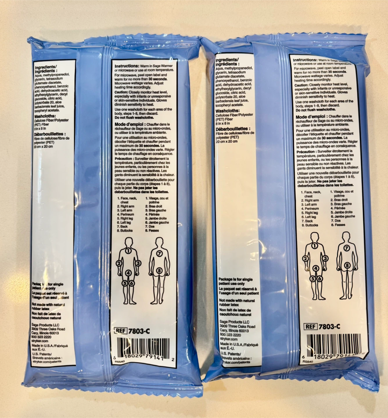 2 Packs Set_Sage Essential Bath Washcloths - photo 2