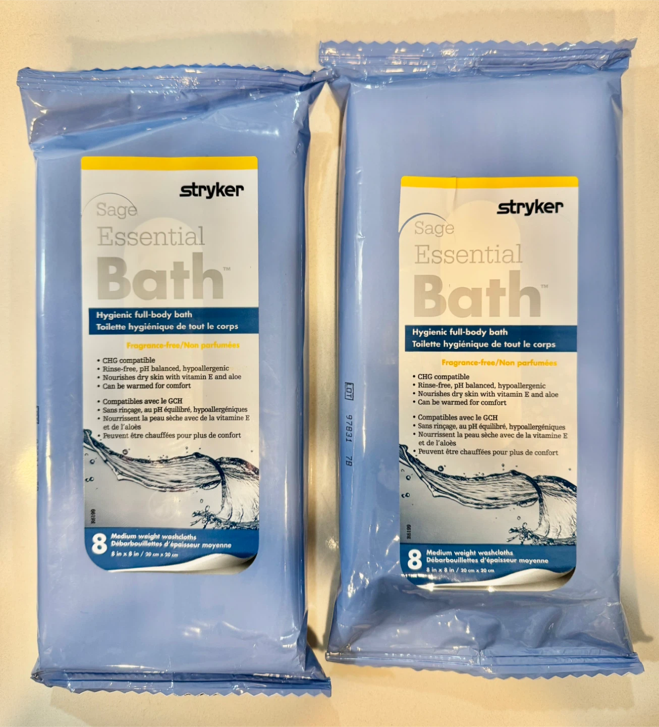 2 Packs Set_Sage Essential Bath Washcloths - photo 3
