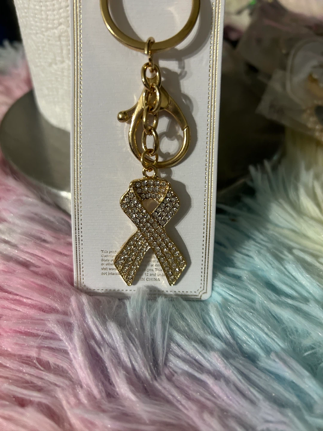 Crystal Collection Ribbon Keychain