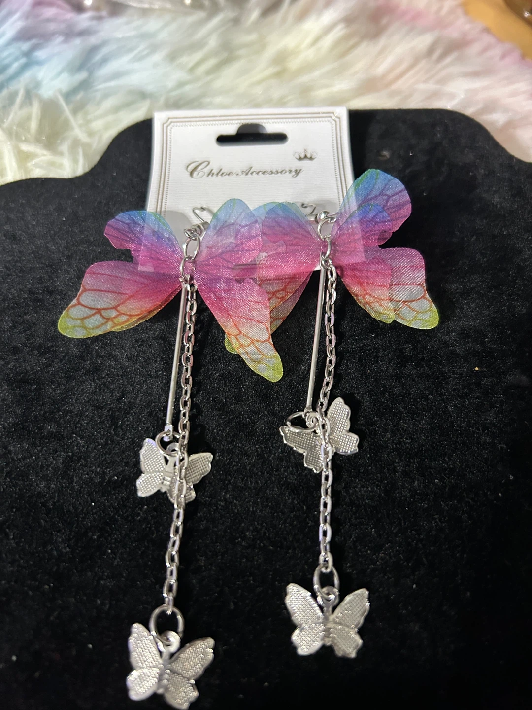 Chloe Accessory Butterfly Dangle Earrings