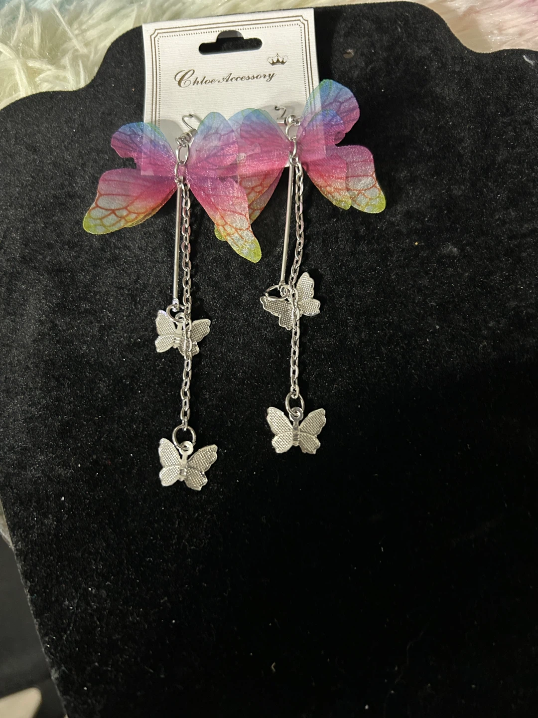 Chloe Accessory Butterfly Dangle Earrings - photo 3