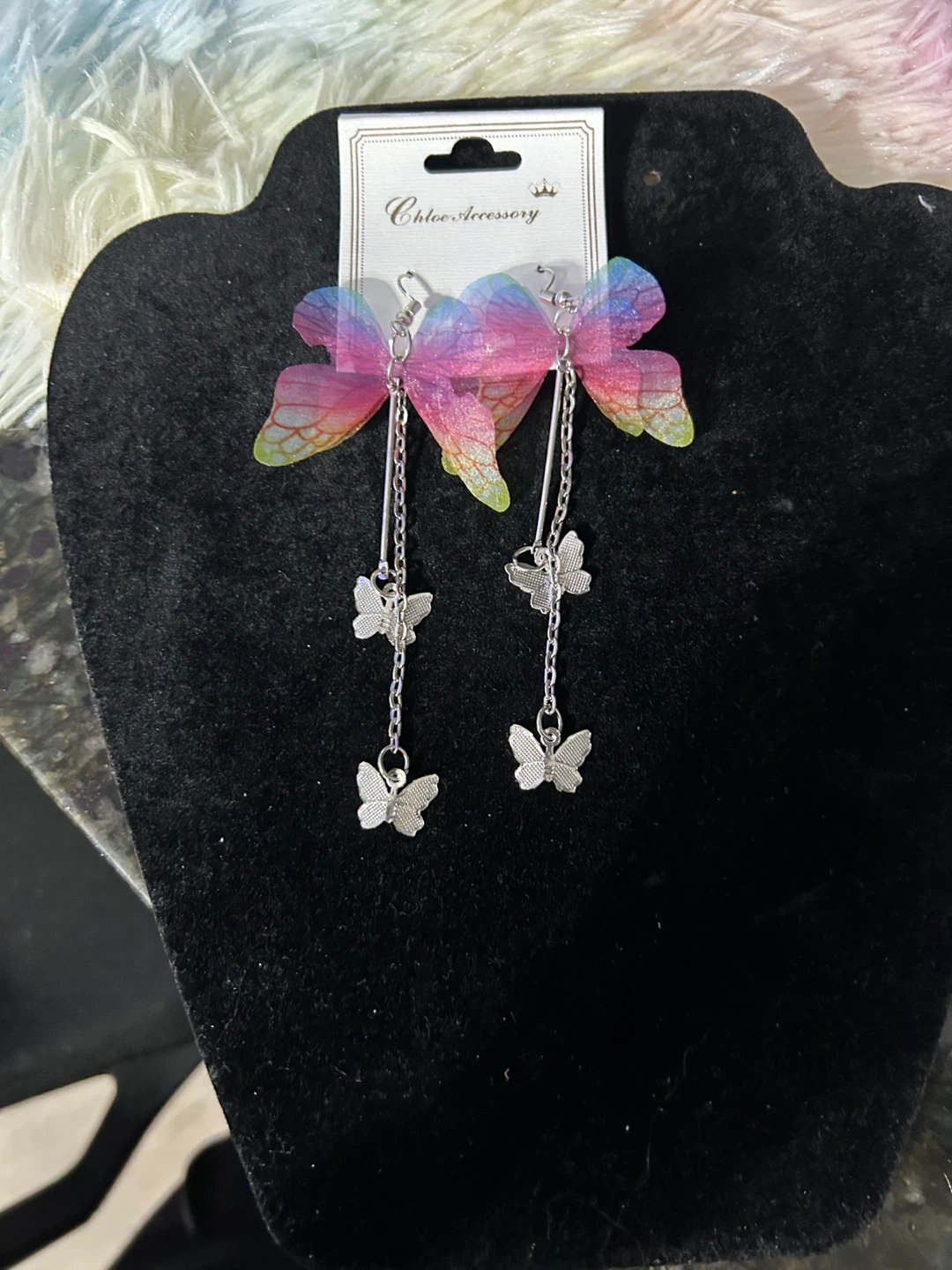 Chloe Accessory Butterfly Dangle Earrings - photo 2