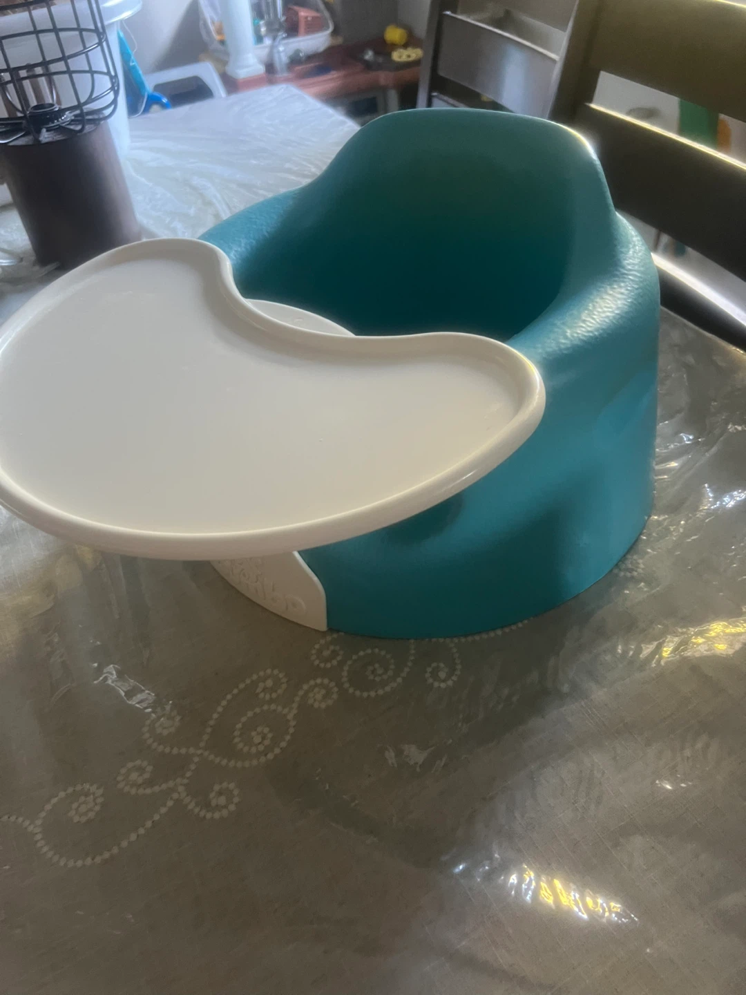 Bumbo Floor Seat with Tray - Aqua