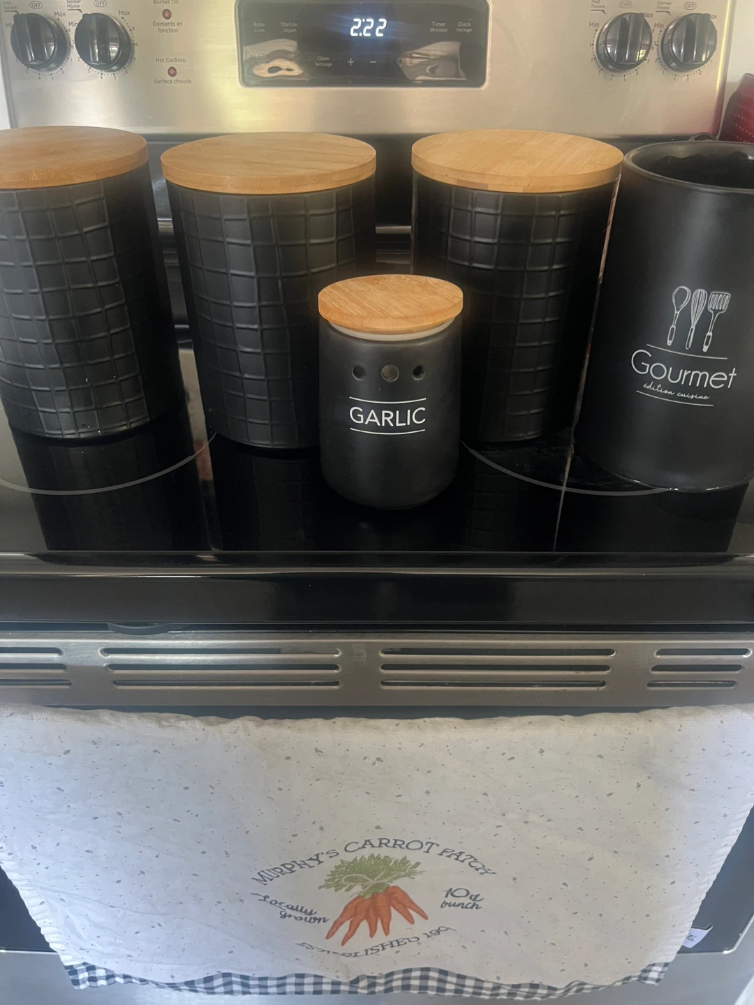 Barnyard Designs Black Canister Set