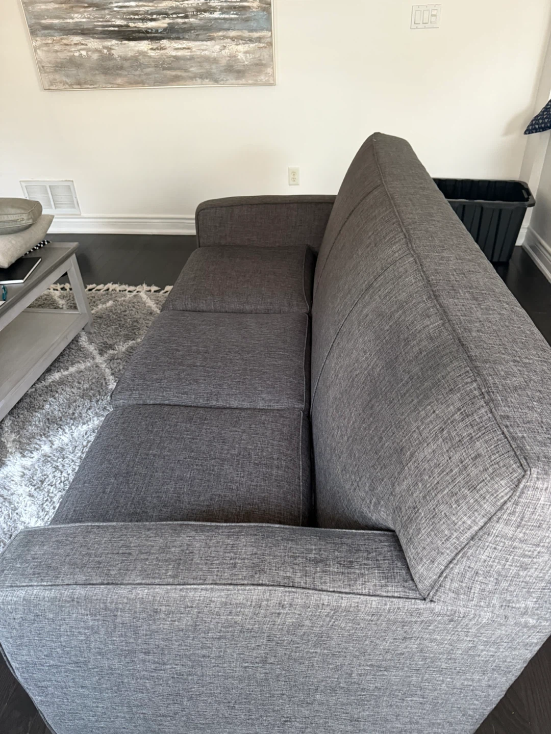 Grey 3-Seater Sofa - photo 2