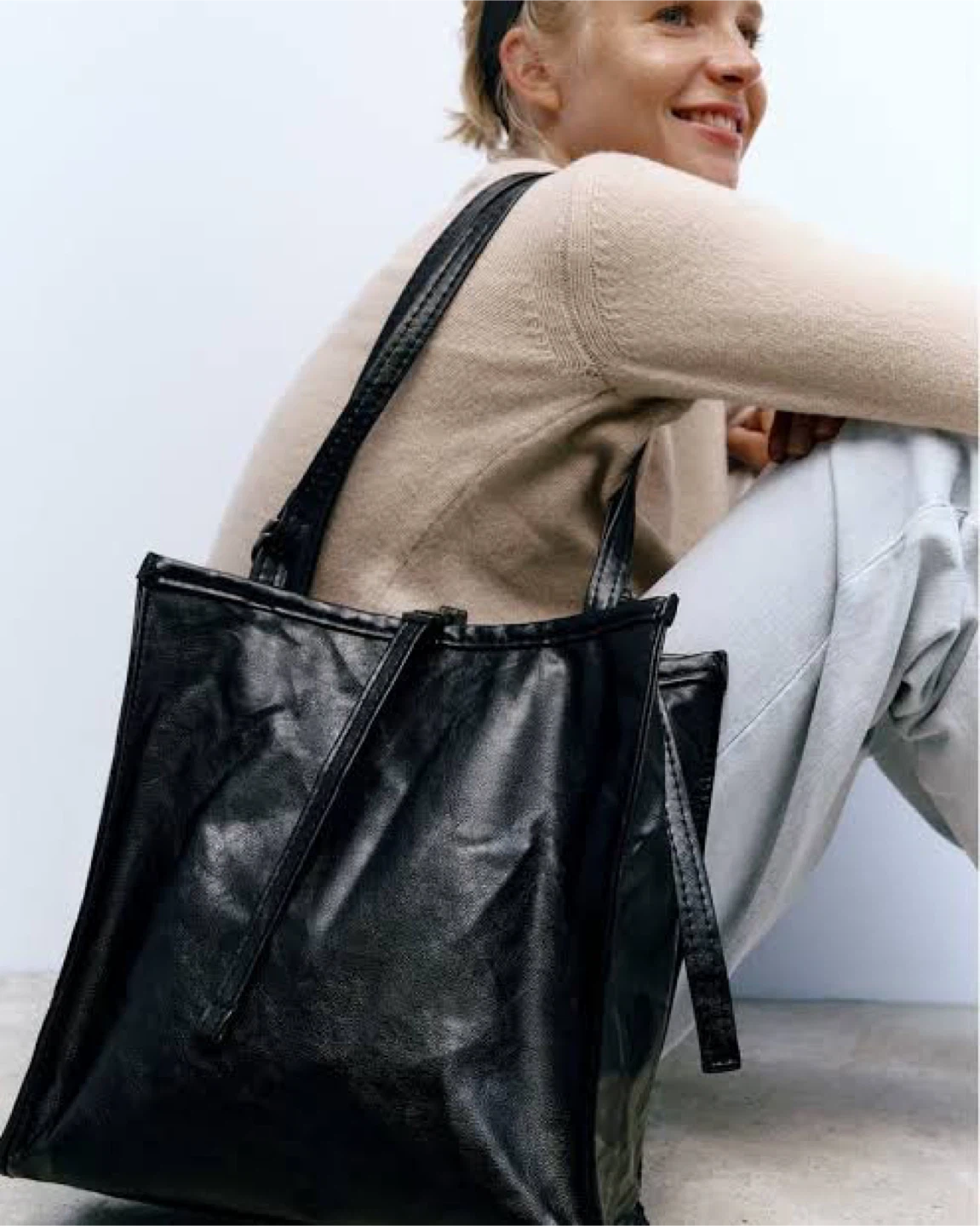 Zara Rocker Tote Bag - Black - photo 3