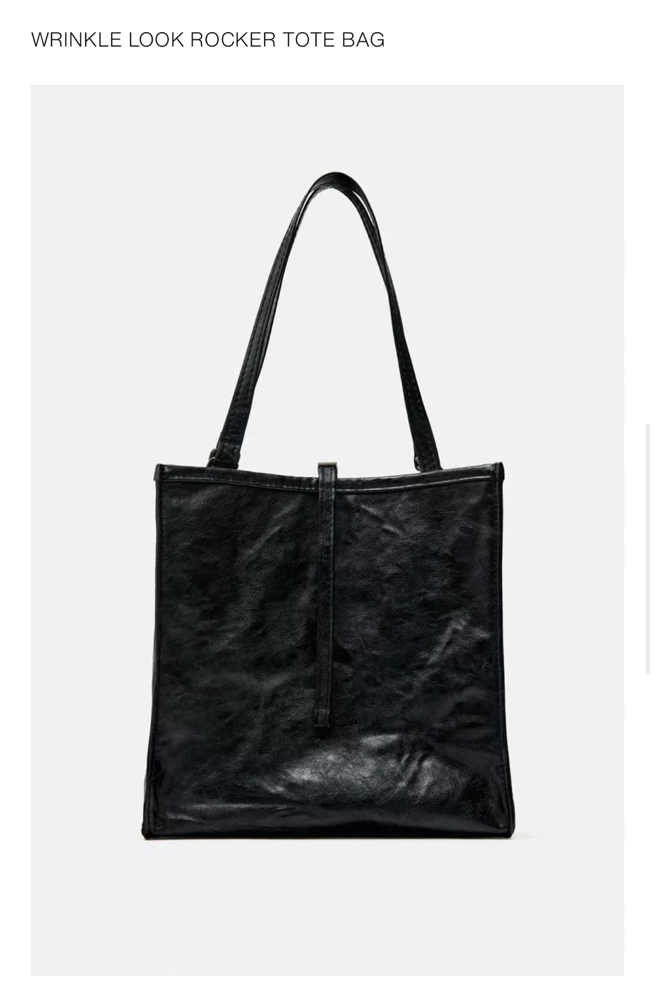 Zara Rocker Tote Bag - Black
