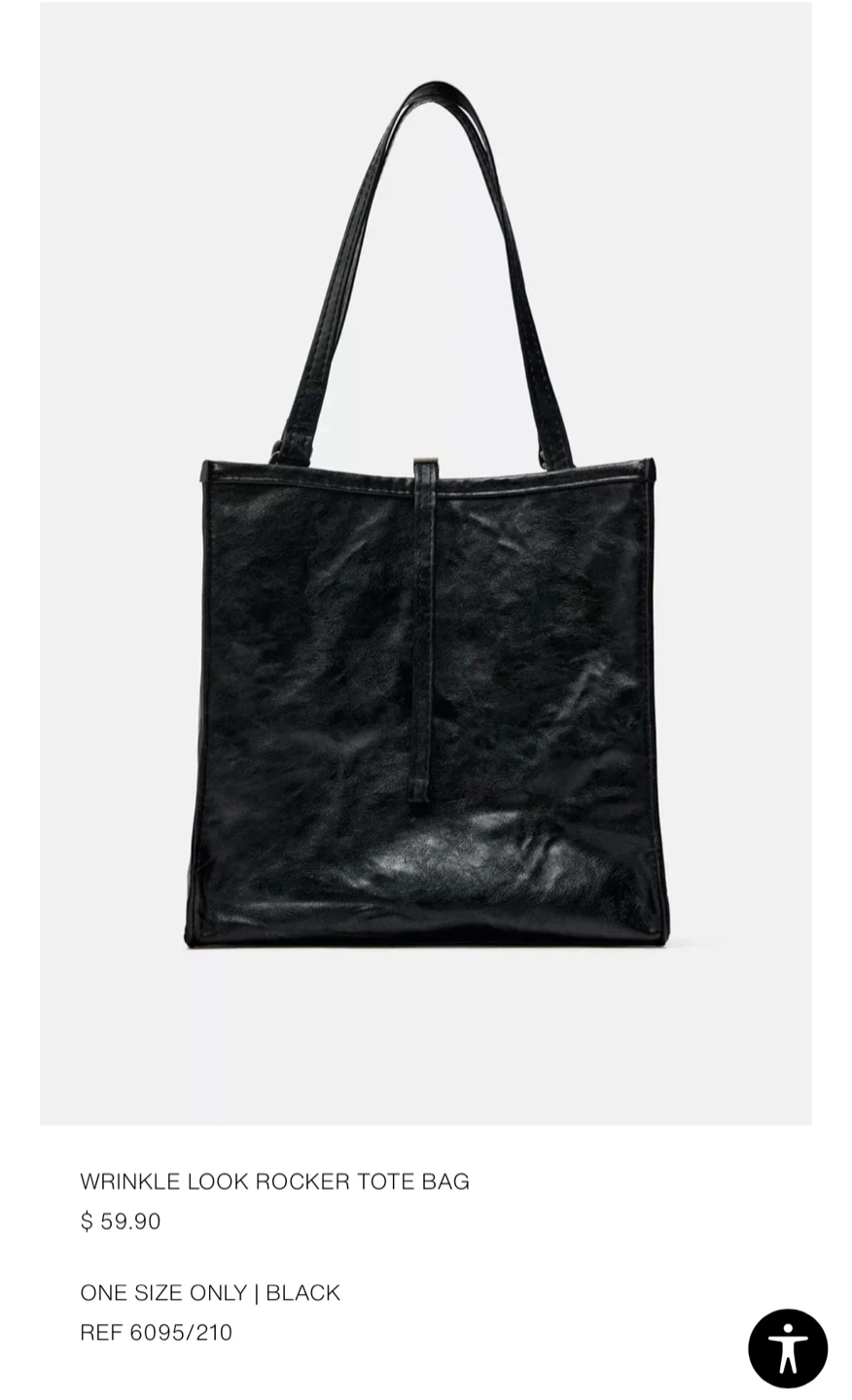 Zara Rocker Tote Bag - Black - photo 4