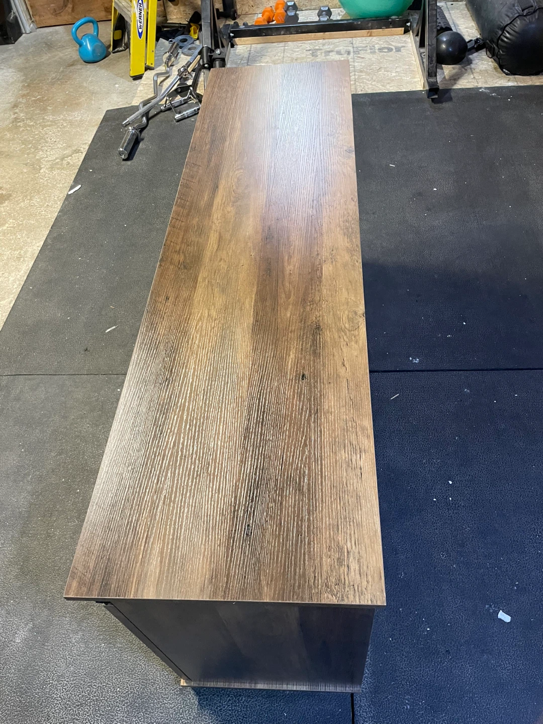 Wood TV Stand Media Console with Barn Doors - photo 5