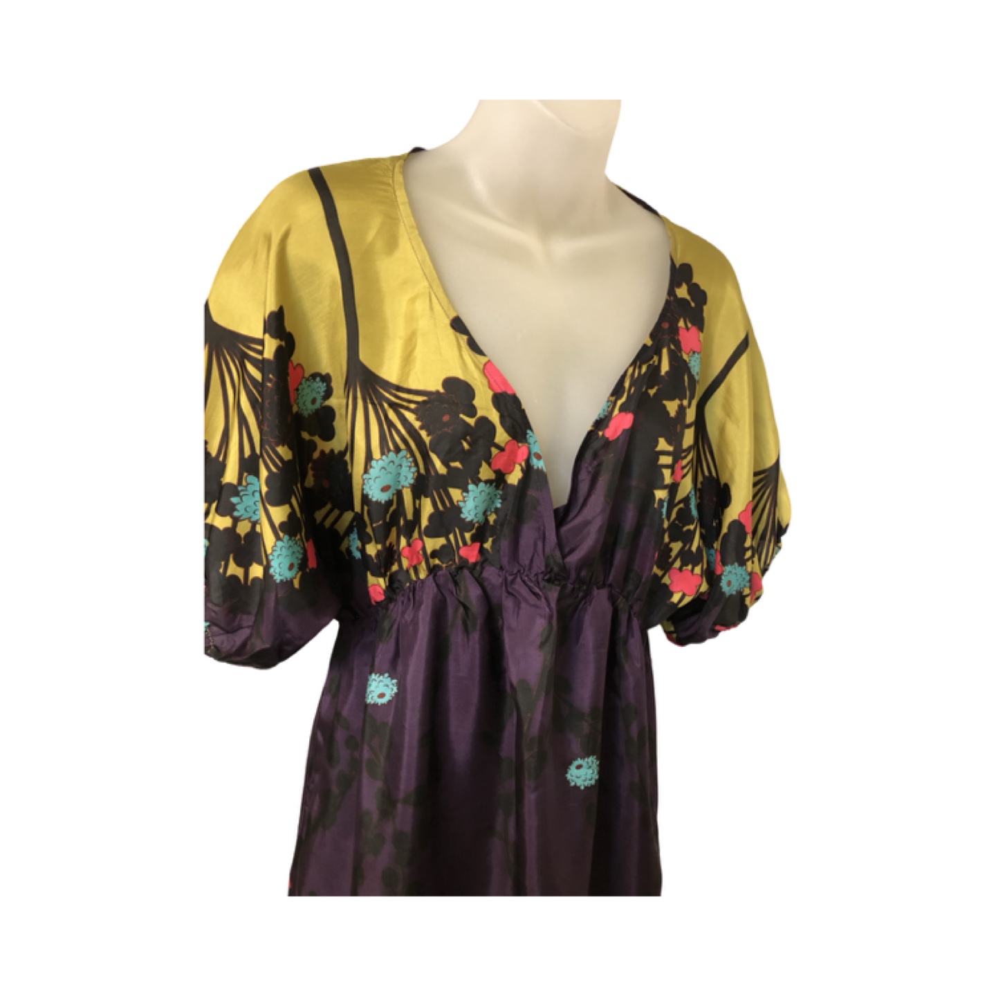 Kenar Silk Kaftan Dress - photo 4