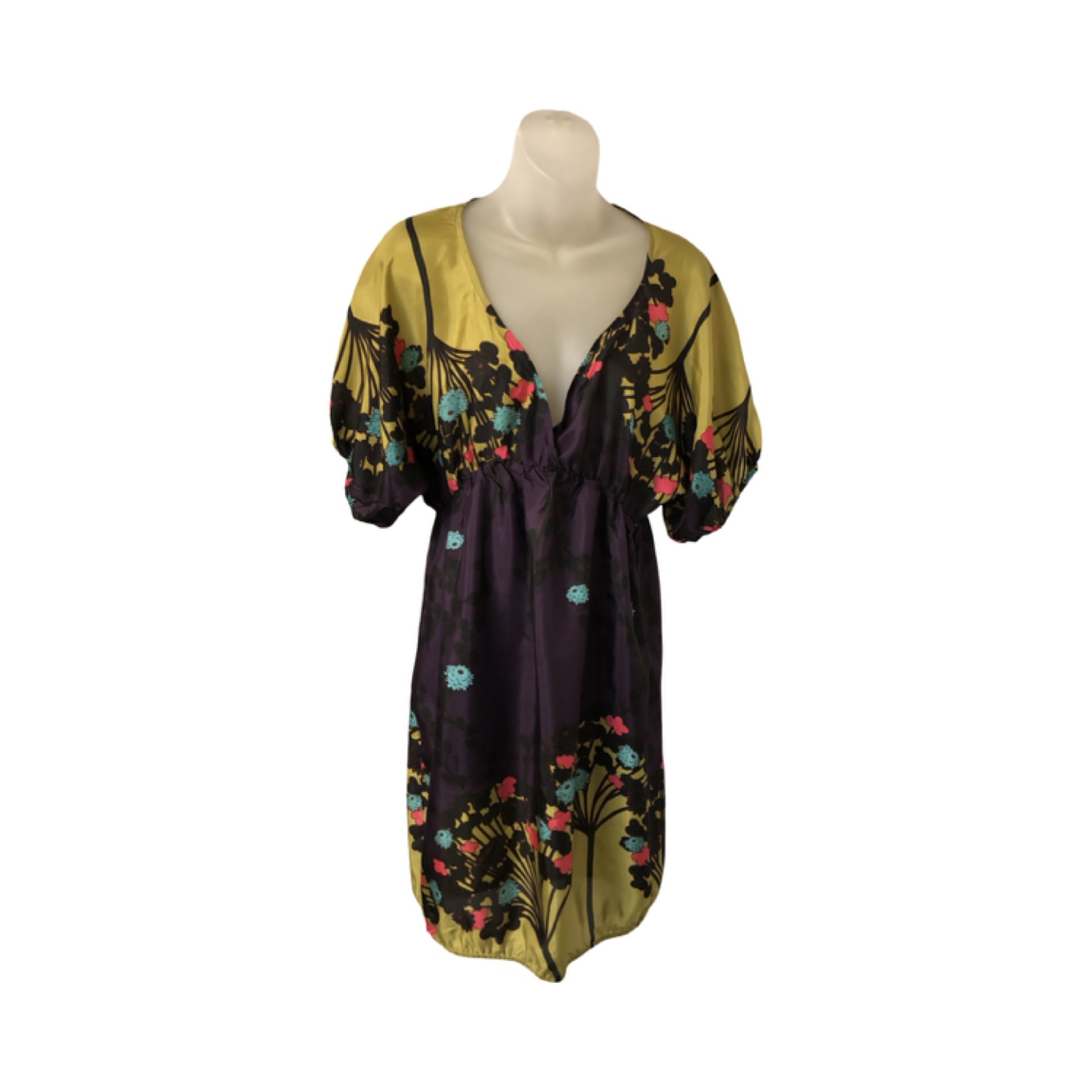 Kenar Silk Kaftan Dress - photo 3