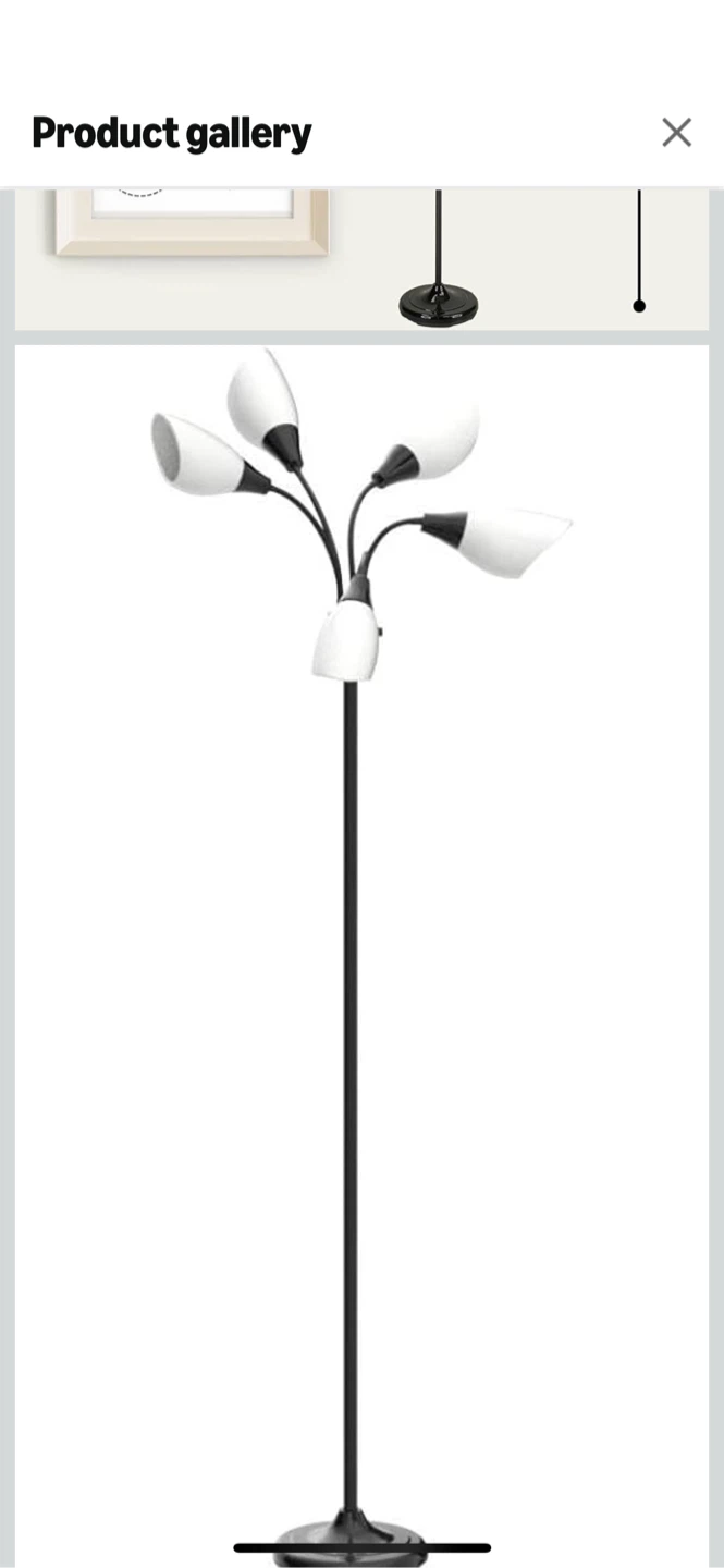 Black Tree Floor Lamp - Adjustable Angles - photo 2