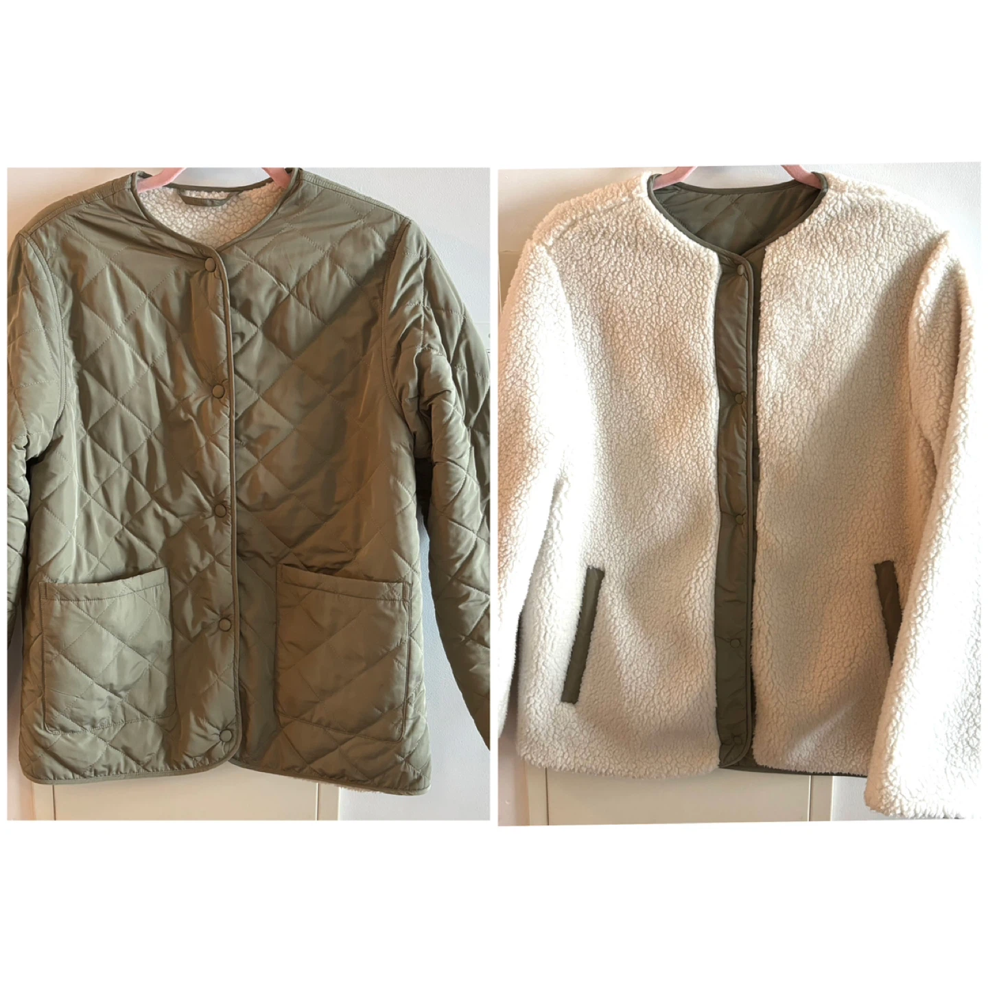 Reversible Quilted & Sherpa Jacket