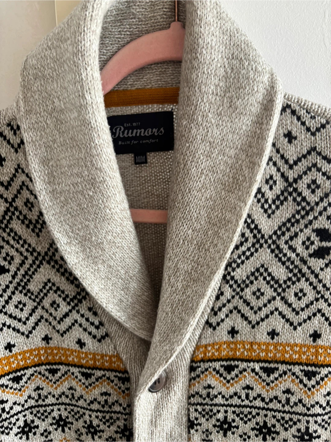 Men’s Grey Sweater Cardigan - photo 2