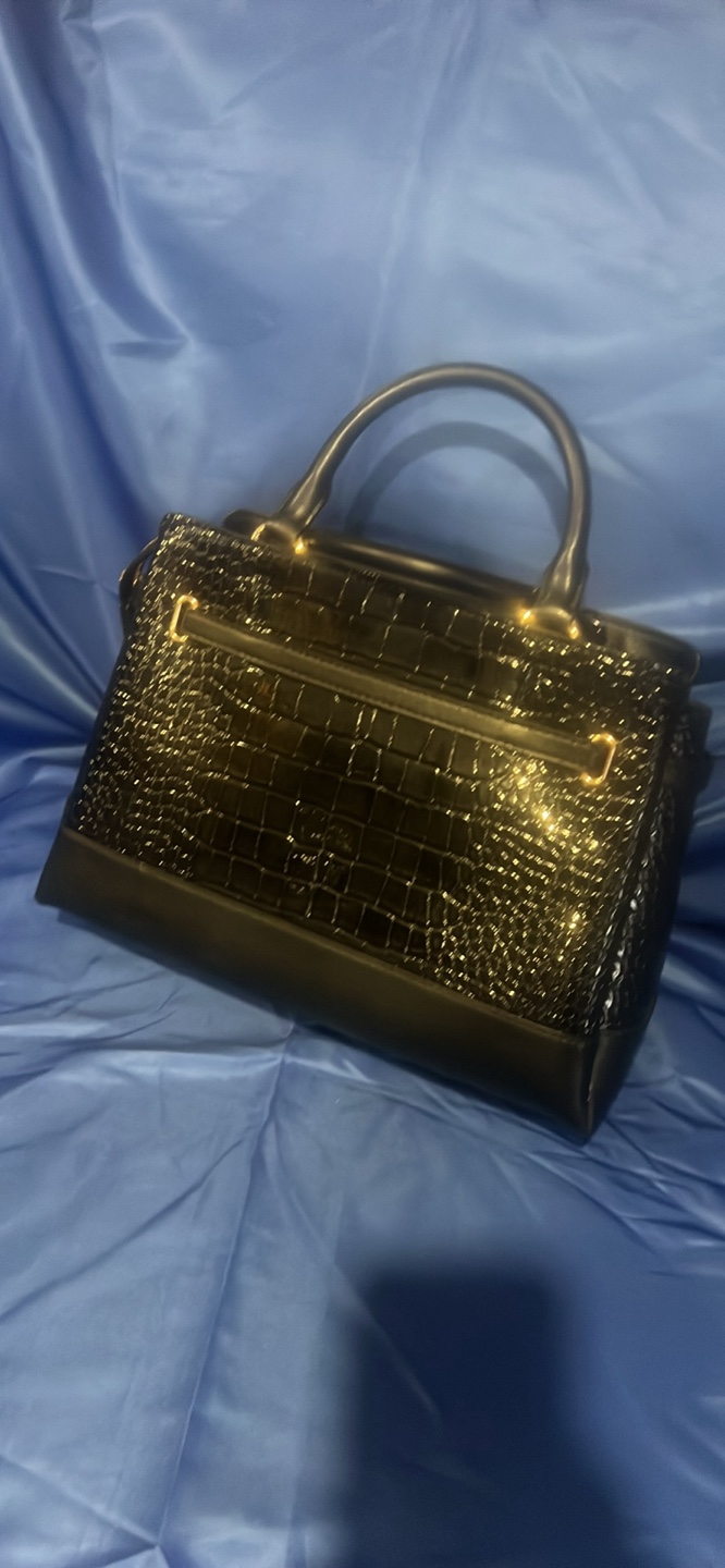Michael Kors Black Croc Embossed Satchel - photo 2