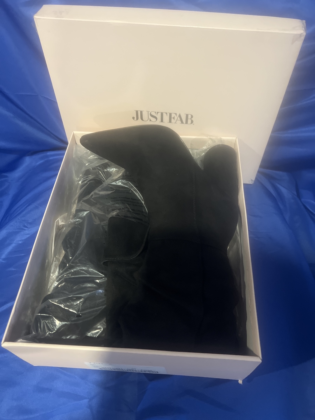 JustFab Black Heeled Boots, Size 9.5 US - photo 2