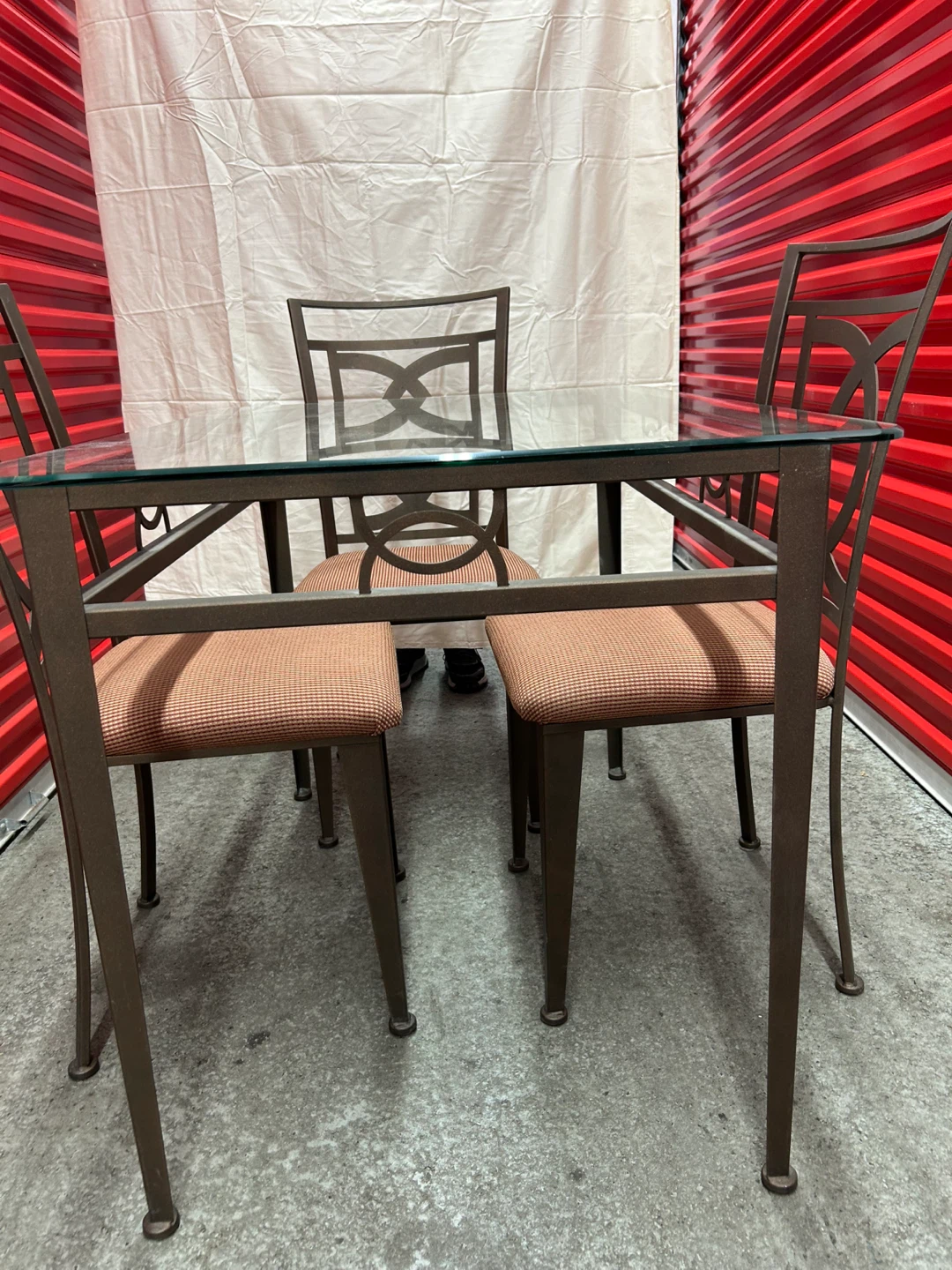 Glass Top Dining Table with 3 Chairs - photo 3