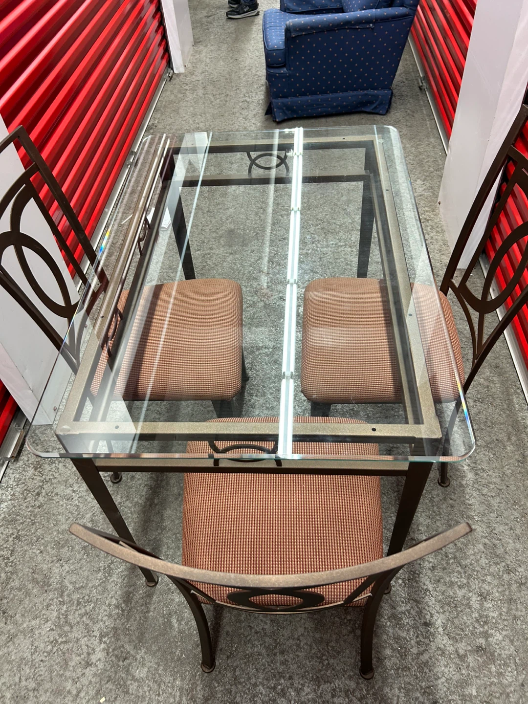Glass Top Dining Table with 3 Chairs - photo 4