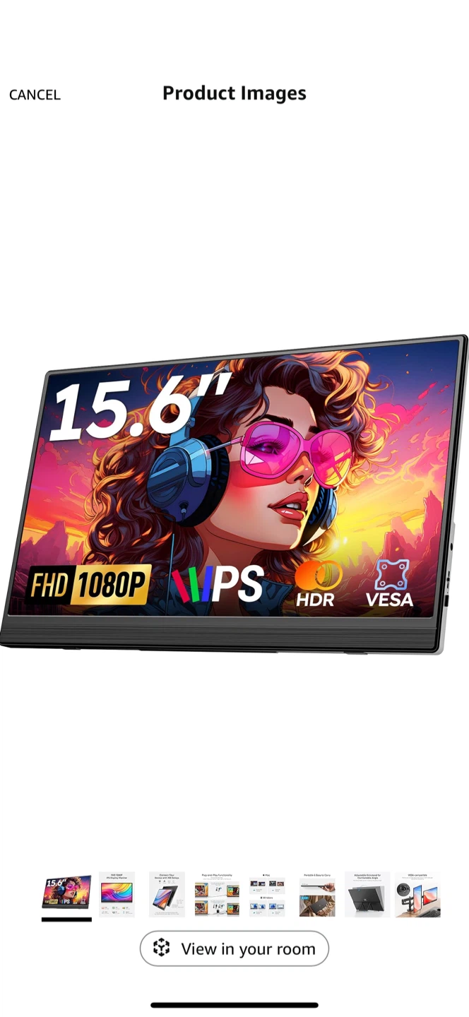 Dopesplay 15.6" FHD 1080P IPS Portable Monitor