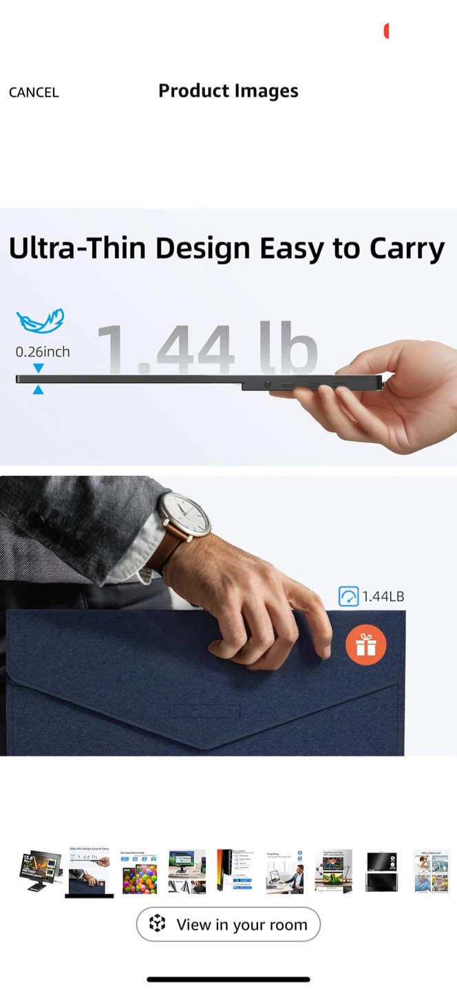 Ingnok 15.6" FHD Portable Monitor - photo 2