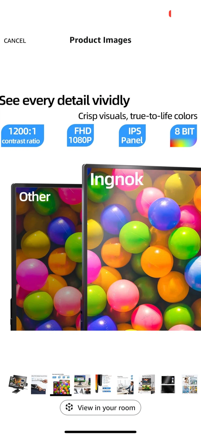 Ingnok 15.6" FHD Portable Monitor - photo 3