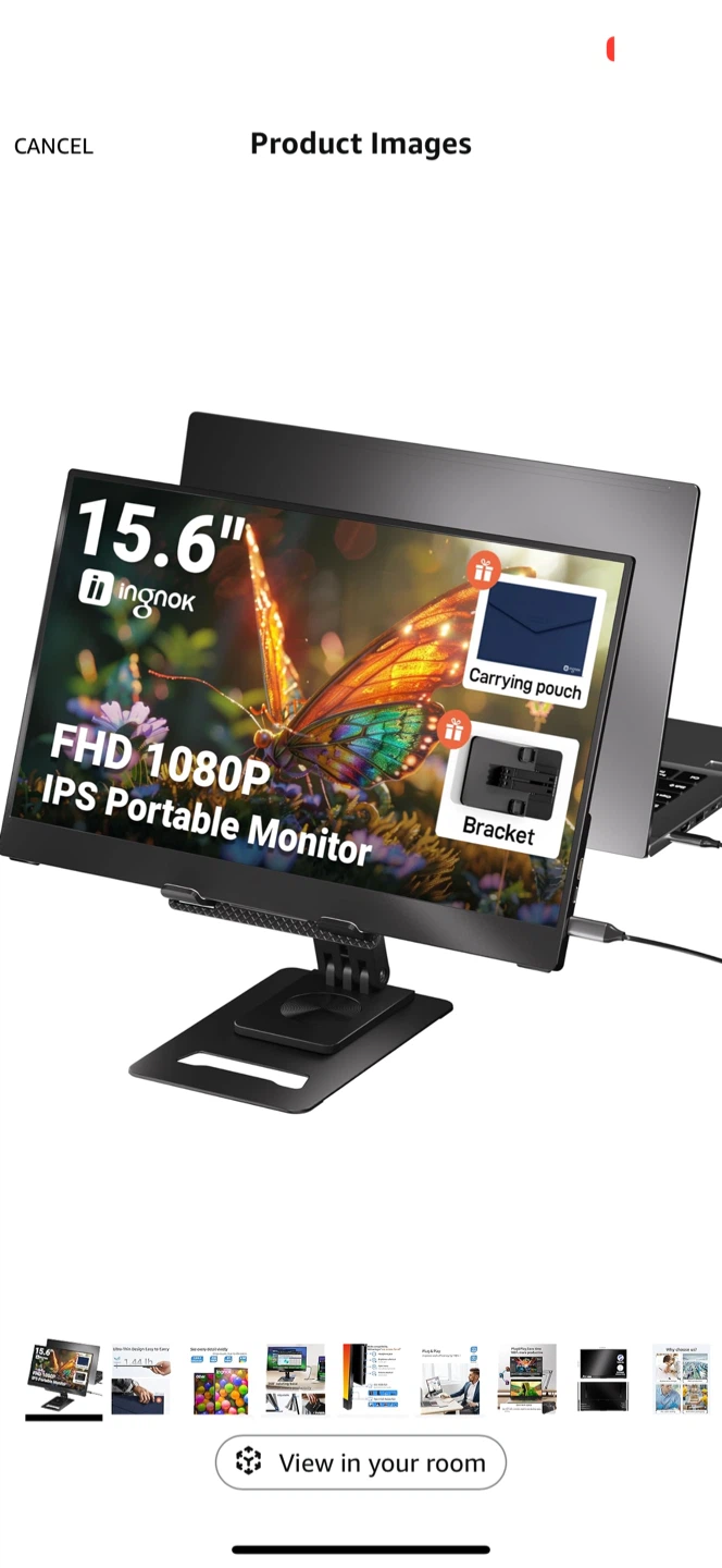 Ingnok 15.6" FHD Portable Monitor