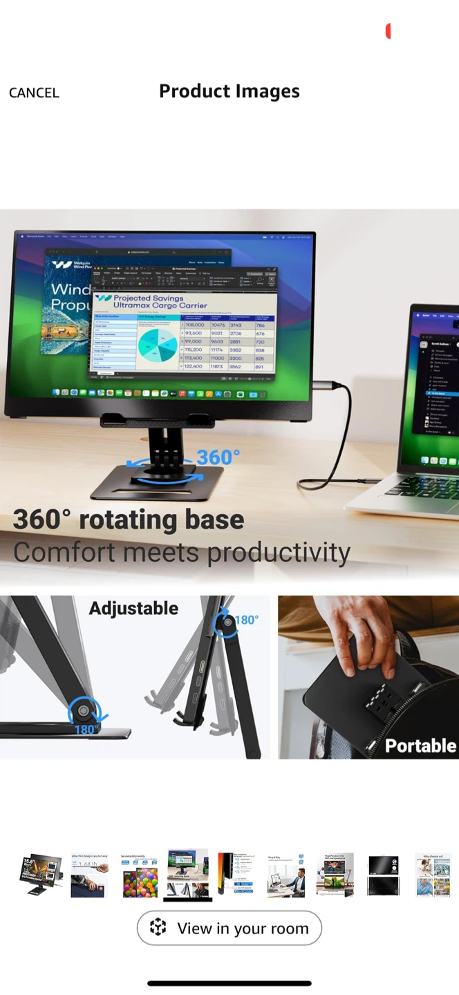 Ingnok 15.6" FHD Portable Monitor - photo 4