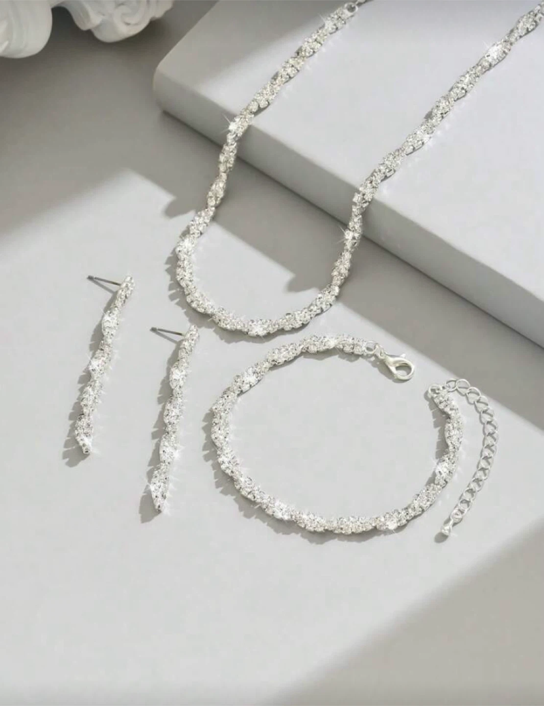 Sparkling Rhinestone Jewellery Set - New - photo 4
