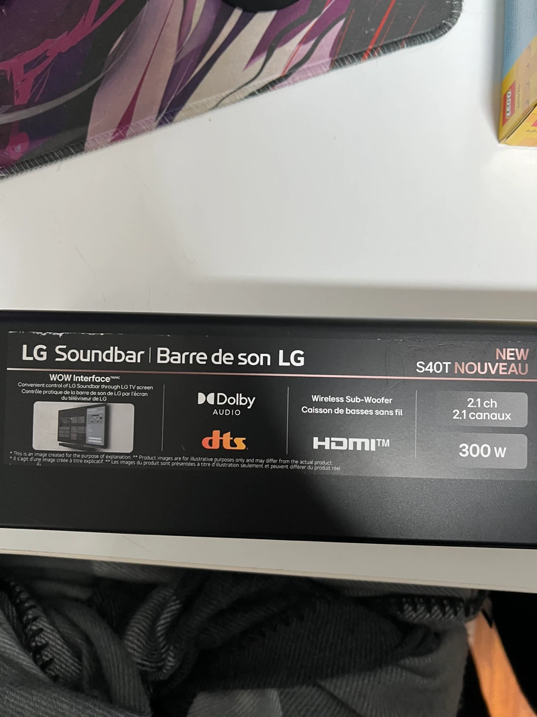 LG S40T Soundbar with Wireless Subwoofer
