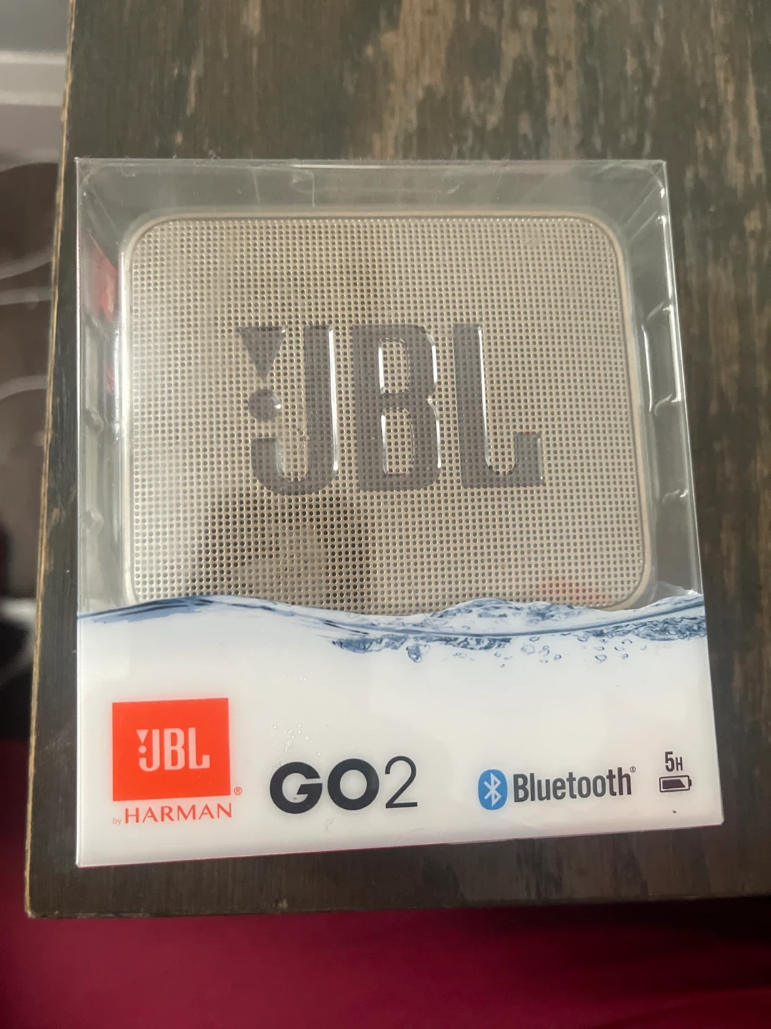 Gold JBL Go 2 waterproof speaker