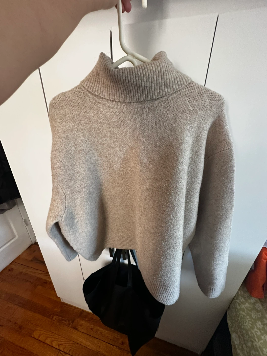 Zara Beige Knit Turtleneck Sweater - photo 2